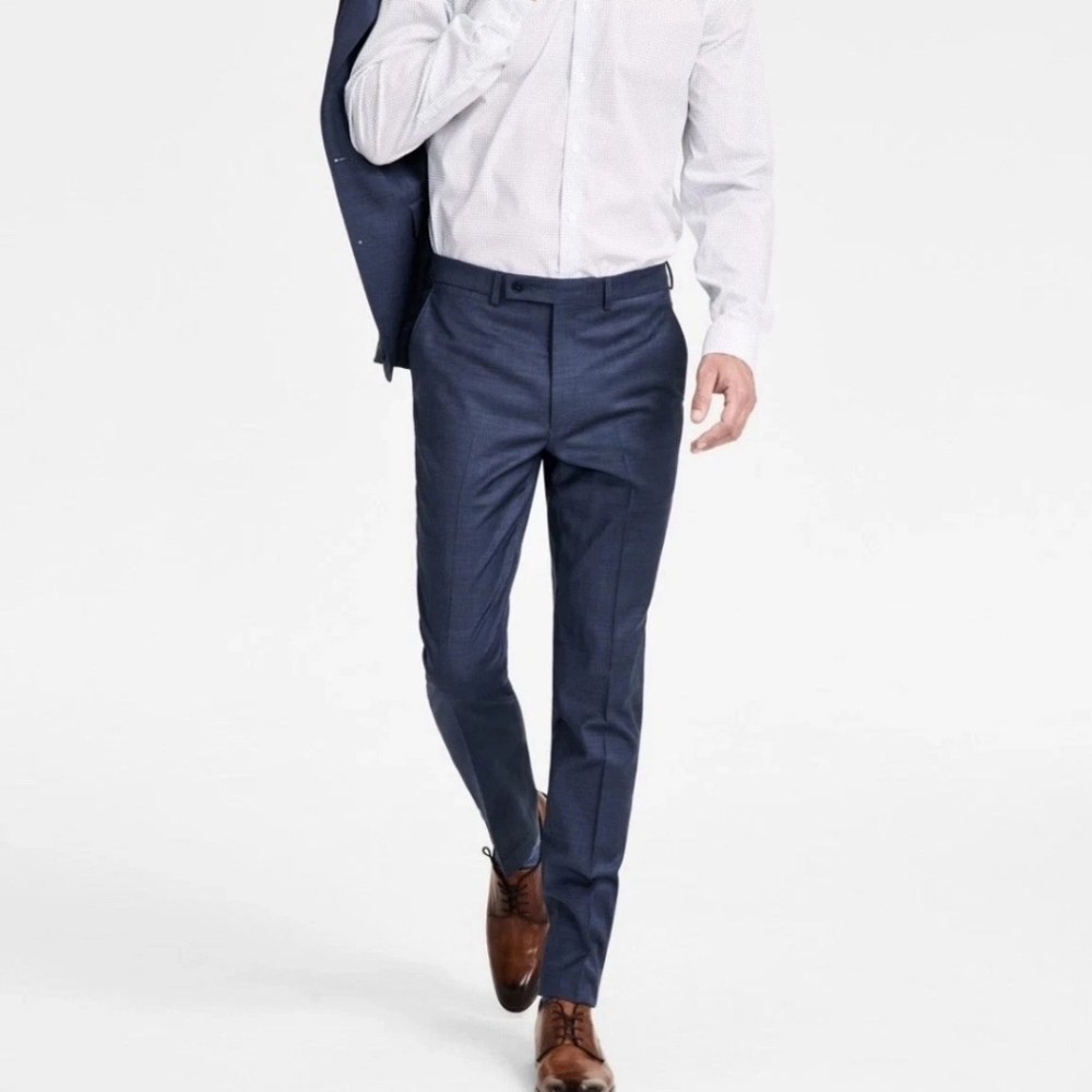 NWT Calvin Klein Mens Blue Dress Pants. Stealth Wealth.  34×32 36×29 36×32 32×30